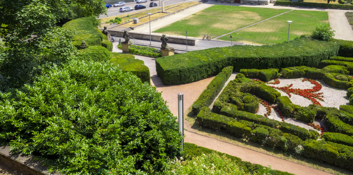 Schlossgarten und Landtag Schlossgarten und Landtag