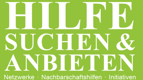 Plakatmotiv Bürger helfen Plakatmotiv Bürger helfen