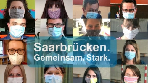 Maskenausgabe der Landeshauptstadt Saarbrücken am Montag, 27. April 2020 Maskenausgabe der Landeshauptstadt Saarbrücken am Montag, 27. April 2020
