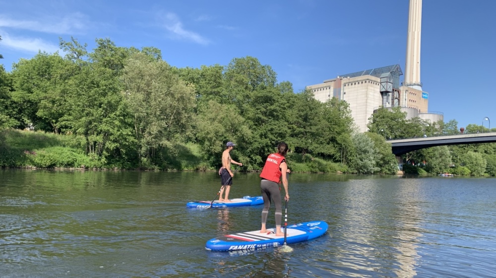 Stand Up Paddling auf der Saar Stand Up Paddling auf der Saar