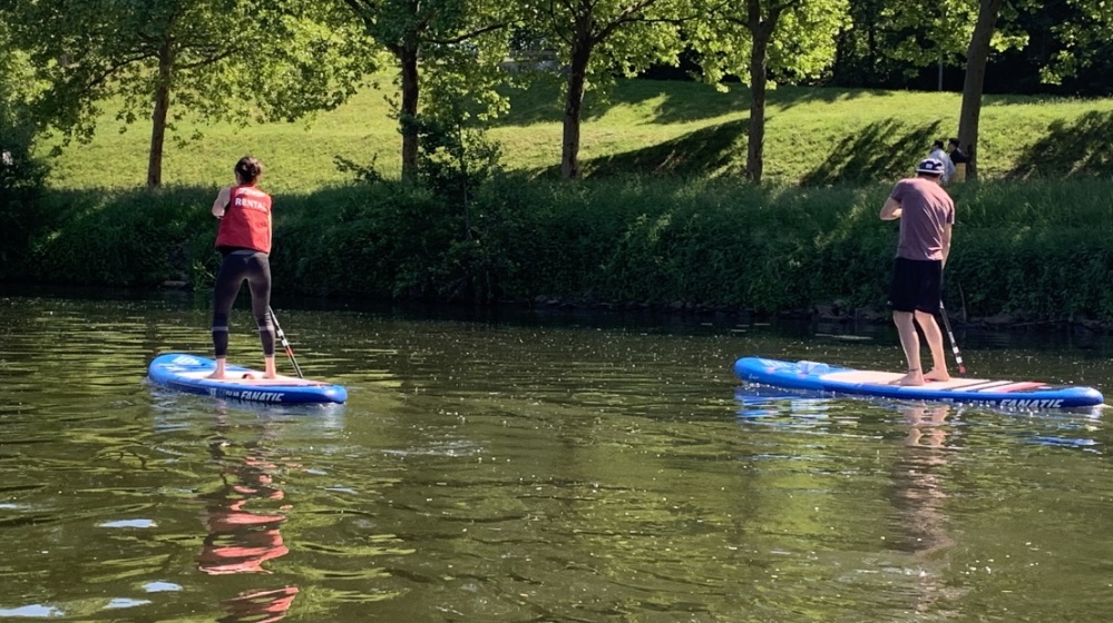 Stand Up Paddling auf der Saar Stand Up Paddling auf der Saar
