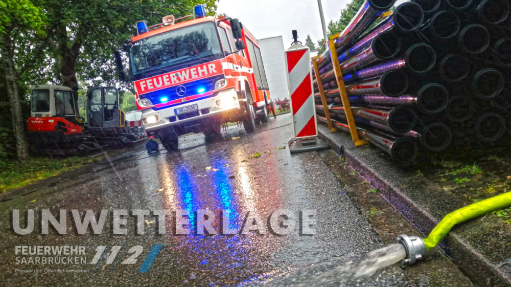 Unwetter - Starkregen - Einsätze FWSB Unwetter - Starkregen - Einsätze FWSB