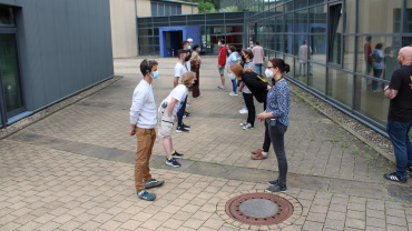 Übung während der Ausbildung zum "Demokratie-Coach" an der Landessportschule Image