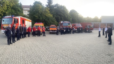 Oberbürgermeister Conradt verabschiedet Katastrophenhelfer Image