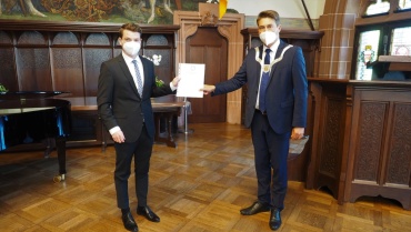 OB Conradt und Baudezernent Berberich Image