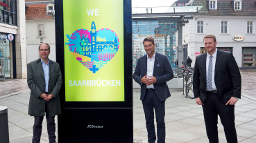 Wall-Geschäftsführer Patrick Möller, OB Conradt und Tobias Raab, Dezernent für Wirtschaft, Soziales und Digitalisierung (v.l.n.r.) Image