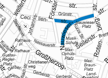 Lageplan, Feuerwerksverbot an Silvester, Nauwieser Viertel Image