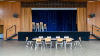 Großer Saal des Bürgerhauses in Rockershausen. Großer Saal des Bürgerhauses in Rockershausen.