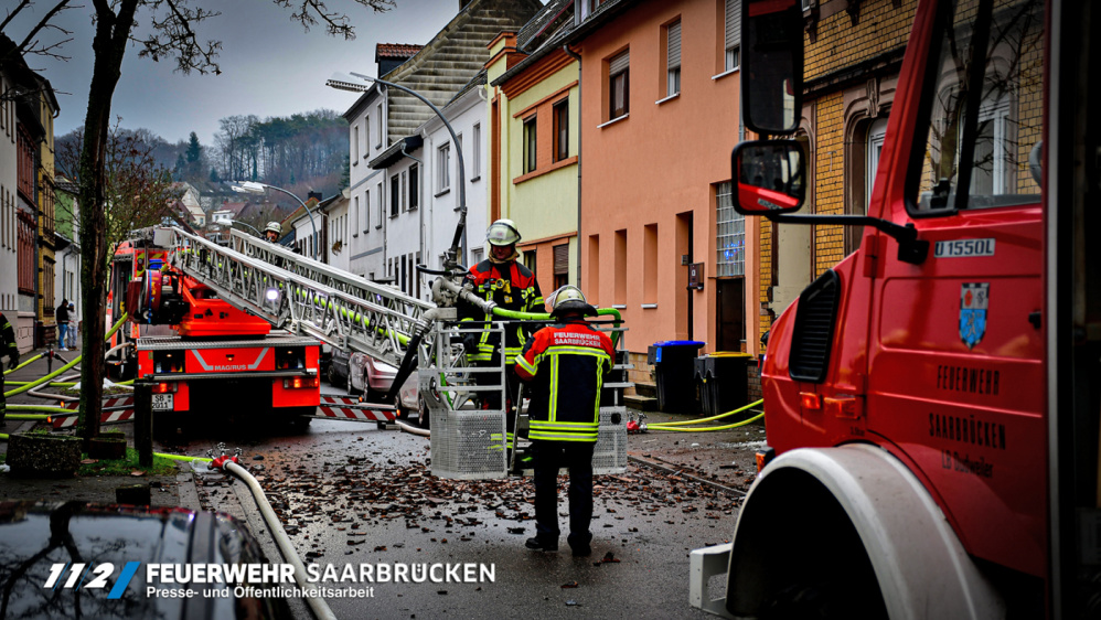 Dachstuhlbrand in Dudweiler Dachstuhlbrand in Dudweiler