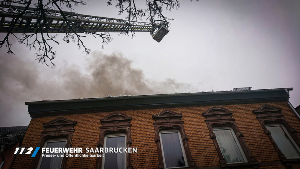 Dachstuhlbrand in Dudweiler Dachstuhlbrand in Dudweiler