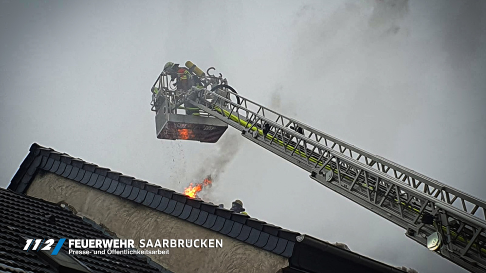 Dachstuhlbrand in Dudweiler Dachstuhlbrand in Dudweiler