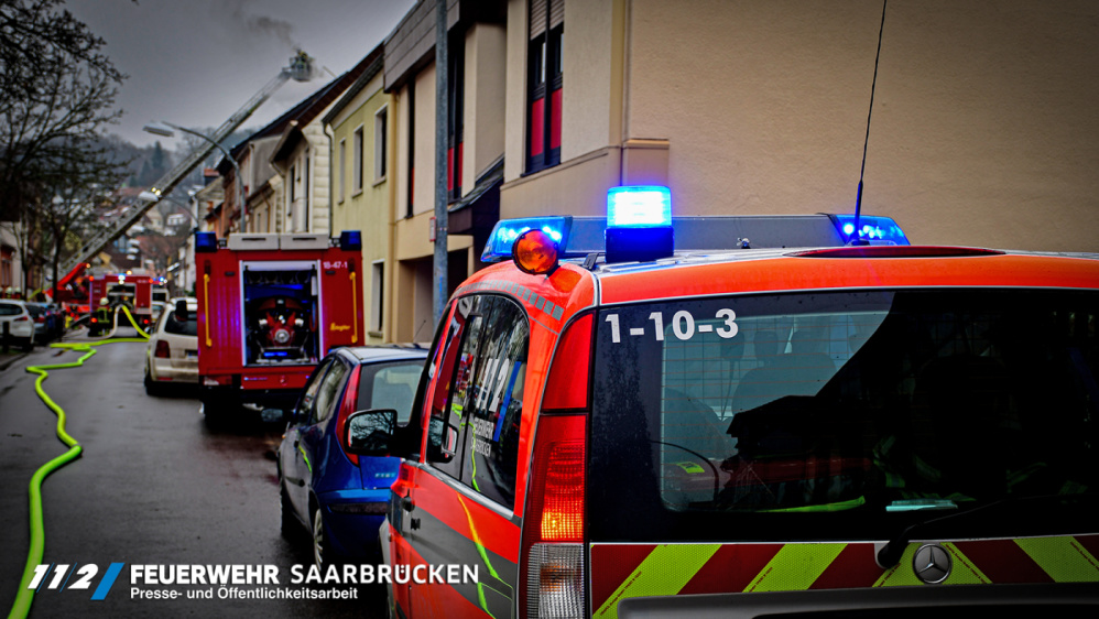Dachstuhlbrand in Dudweiler Dachstuhlbrand in Dudweiler