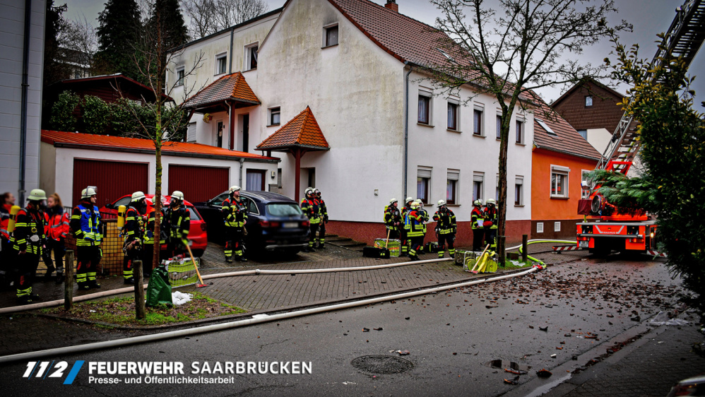 Dachstuhlbrand in Dudweiler Dachstuhlbrand in Dudweiler