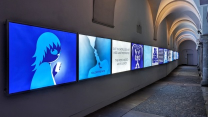 Ausstellung von Eric Schwarz Bilder von der Ausstellung in der Stadtgalerie Saarbrücken. Eric Schwarz, Förderstipendiat 2022