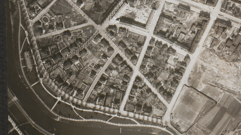 Luftbild des Stadens um 1930 Luftbild des Stadens um 1930