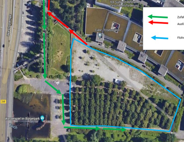 Anfahrtsplan Flohmarkt im Bürgerpark Hafeninsel Image