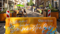 Eröffnung der Sommerstraßen im Nauwieser Viertel Blick in die Sommerstraßen im Nauwieser Viertel