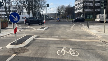 Landeshauptstadt hat Fahrradstraße Hohenzollernstraße fertiggestellt Image